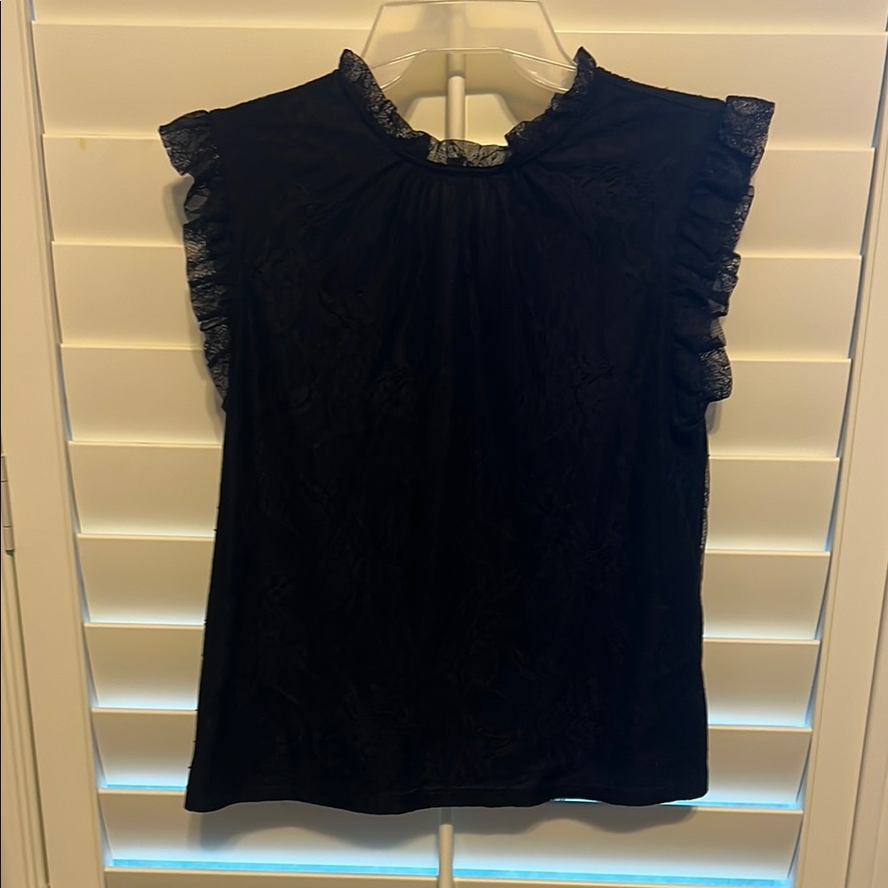 Elegant Black Lace Top